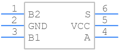 SN74LVC1G3157DSFR - Texas Instruments - PCB symbol
