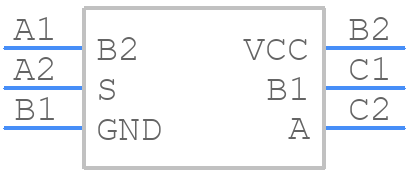 SN74LVC1G3157YZTR - Texas Instruments - PCB symbol