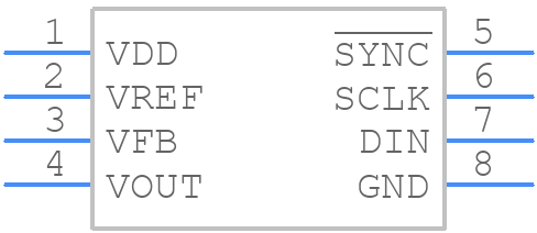 AD5680BRJZ-2500RL7 - Analog Devices - PCB symbol