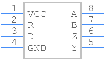 SN65LVDM179D - Texas Instruments - PCB symbol