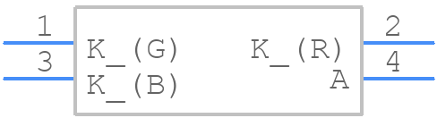 598-8710-307F - Dialight - PCB symbol