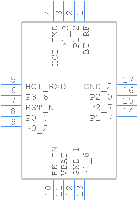 BM71BLE01FC2-0002AA - Microchip - PCB symbol