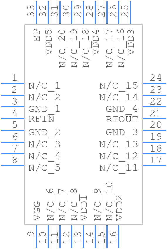 HMC591LP5E - Analog Devices - PCB symbol