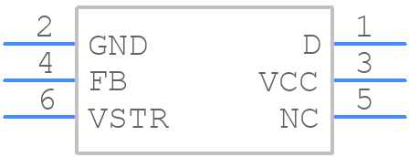 FSDM0565REWDTU - onsemi - PCB symbol