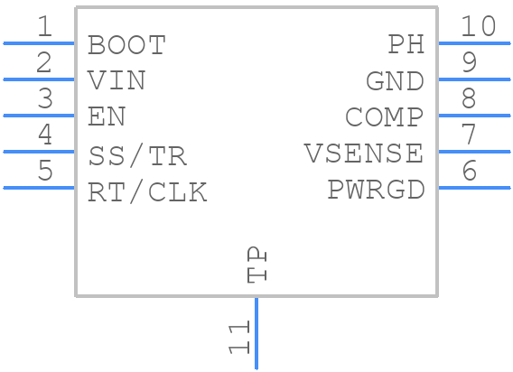 TPS5401DGQR - Texas Instruments - PCB symbol