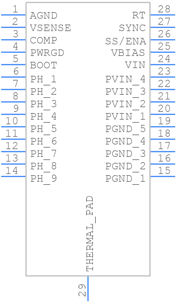 TPS54010MPWPEP - Texas Instruments - PCB symbol