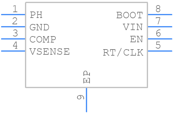 TPS54062DRBT - Texas Instruments - PCB symbol