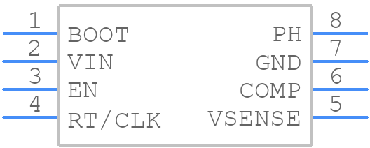 TPS54062DGKR - Texas Instruments - PCB symbol