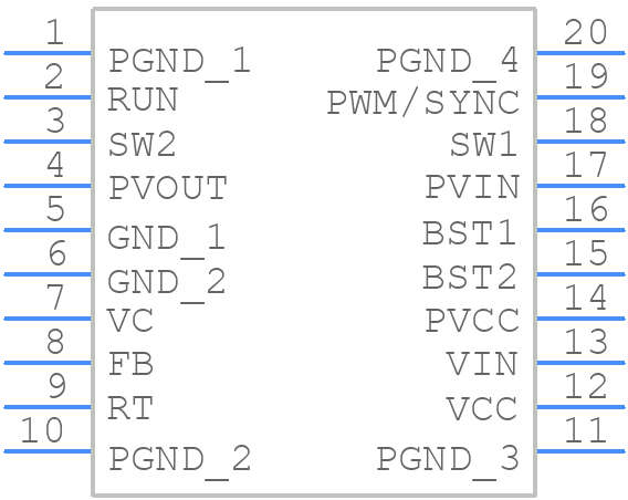 LTC3115MPFE-2#PBF - Analog Devices - PCB symbol