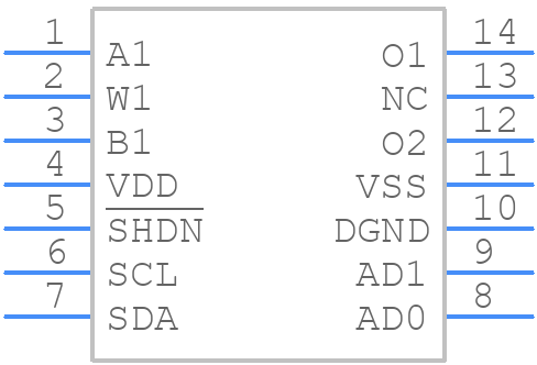 AD5241BRZ10 - Analog Devices - PCB symbol