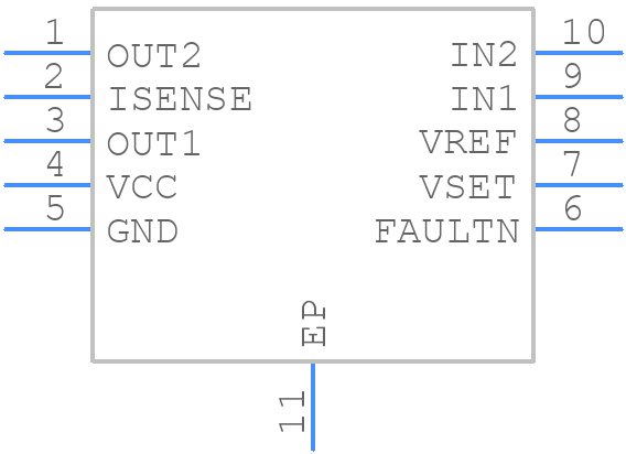 DRV8832DGQR - Texas Instruments - PCB symbol