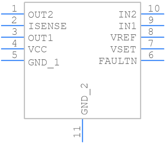 DRV8832QDGQQ1 - Texas Instruments - PCB symbol