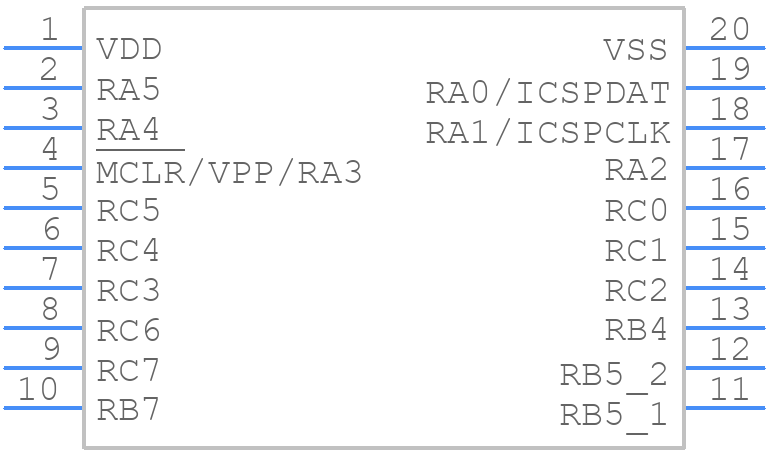 PIC16F1509T-I/SO - Microchip - PCB symbol