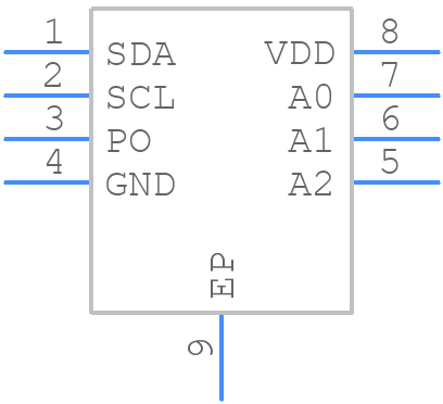 DS620U+T&R - Analog Devices - PCB symbol