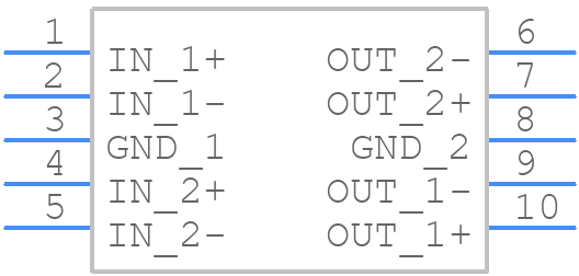 EMI4182MTTAG - onsemi - PCB symbol