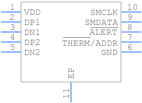 EMC1413-A-AIA-TR - Microchip - PCB symbol