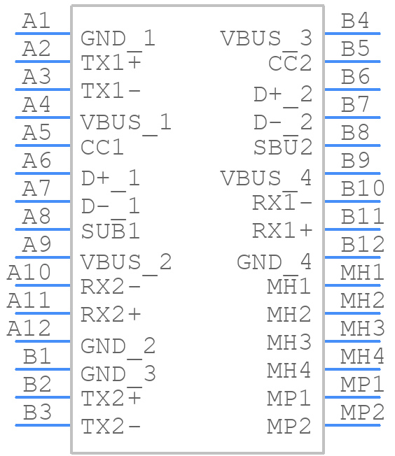 CX70M-24P1 - Hirose - PCB symbol