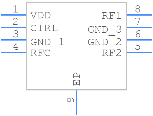 ADG918BCPZ-REEL7 - Analog Devices - PCB symbol