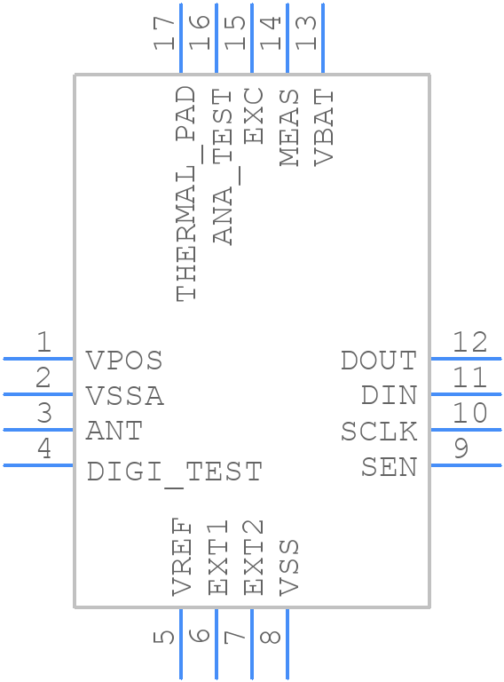 SL900A-DK-STQFN16 - ams OSRAM - PCB symbol