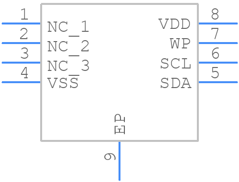 FM24CL16B-DG - Infineon - PCB symbol