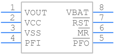 STM704TM6F - STMicroelectronics - PCB symbol