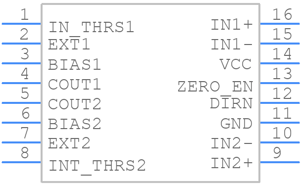 MAX9926UAEE+T - Analog Devices - PCB symbol