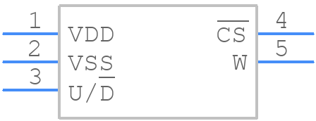 MCP4014T-503E/OT - Microchip - PCB symbol