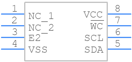 M24C08-FMN6TP - STMicroelectronics - PCB symbol