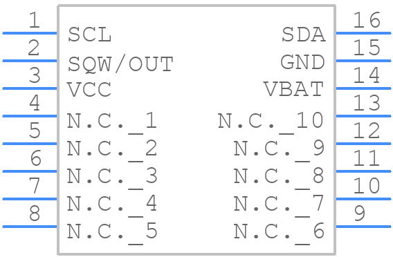 DS1338C-18# - Analog Devices - PCB symbol