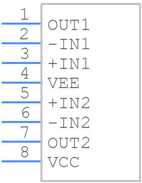 BA4558N - ROHM Semiconductor - PCB symbol