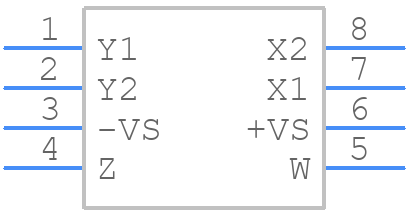 AD633JRZ - Analog Devices - PCB symbol