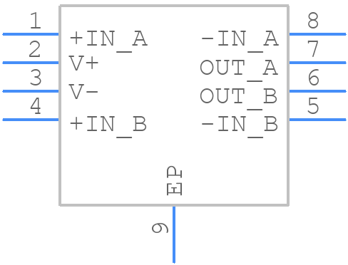 OPA2172IDRGT - Texas Instruments - PCB symbol