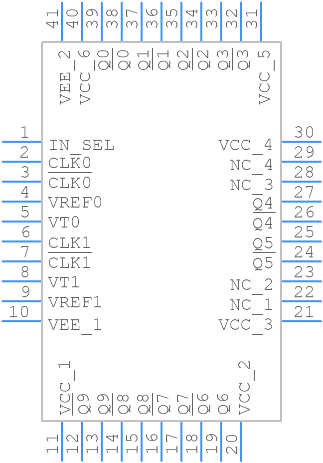 ADCLK950BCPZ - Analog Devices - PCB symbol