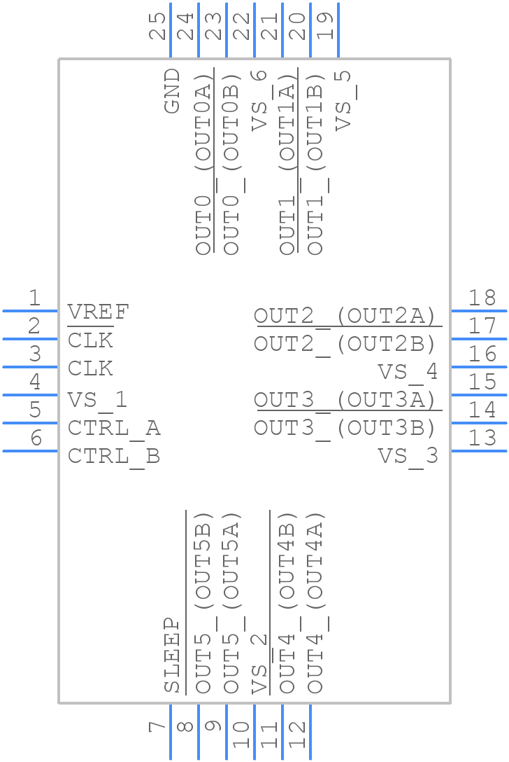 ADCLK846BCPZ - Analog Devices - PCB symbol