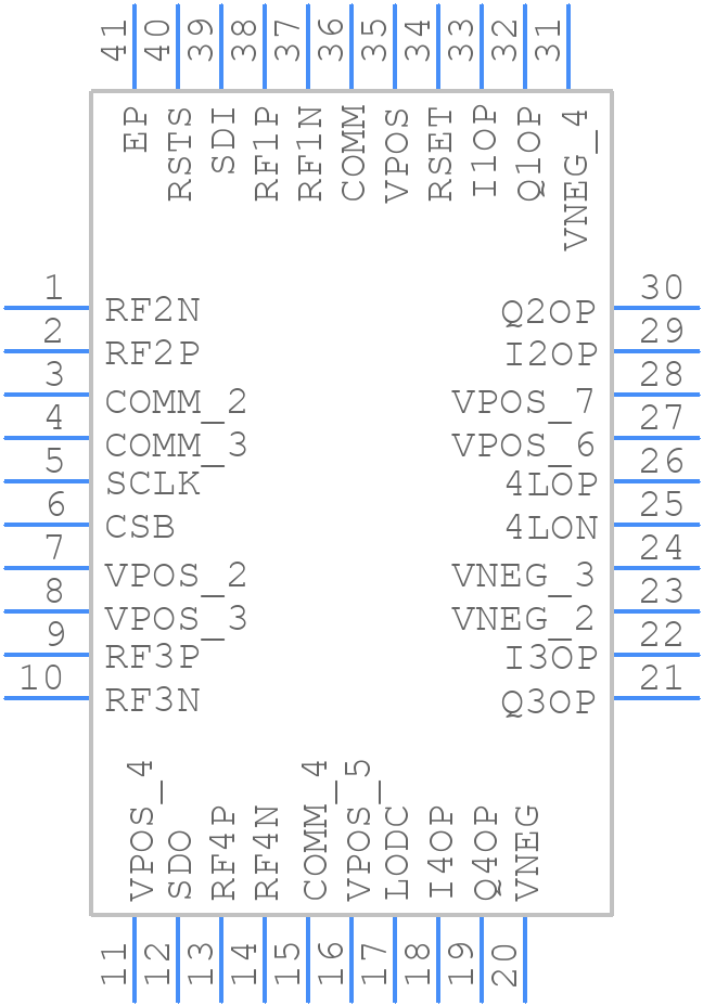 AD8339ACPZ - Analog Devices - PCB symbol