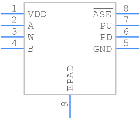AD5116BCPZ10-500R7 - Analog Devices - PCB symbol
