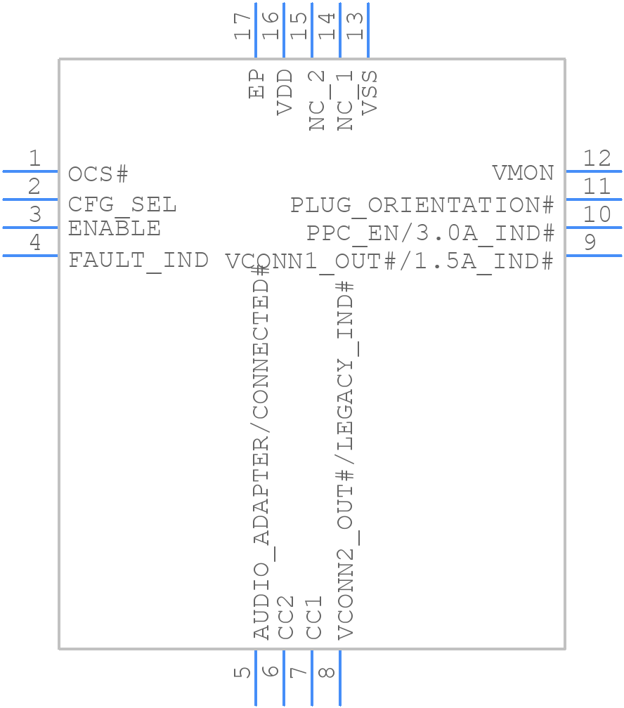 UTC2000-I/MG - Microchip - PCB symbol