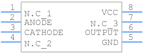 TLP2451A(TP,F) - Toshiba - PCB symbol