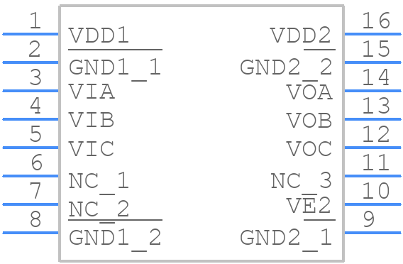 ADUM1300BRWZ - Analog Devices - PCB symbol