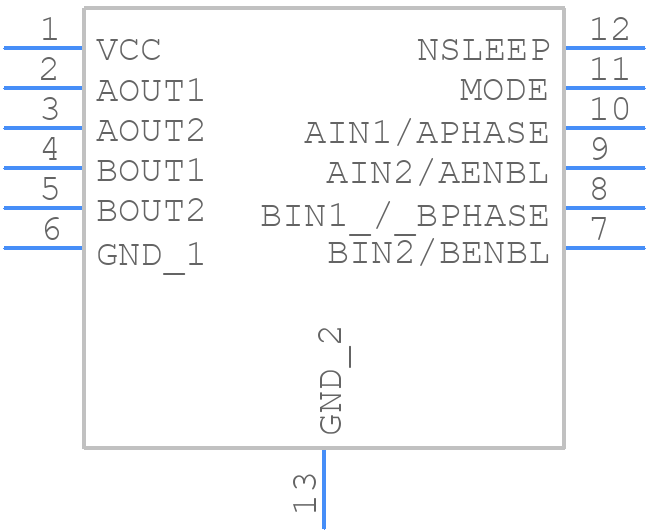 DRV8836DSSR - Texas Instruments - PCB symbol