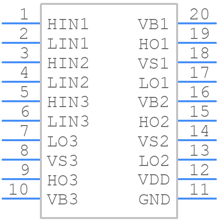 FAN7388MX - onsemi - PCB symbol