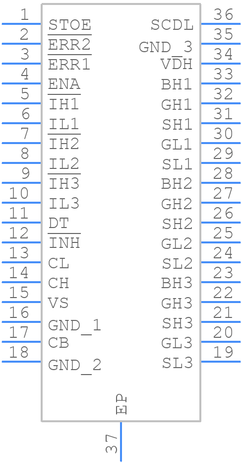 TLE7185-1E - Infineon - PCB symbol