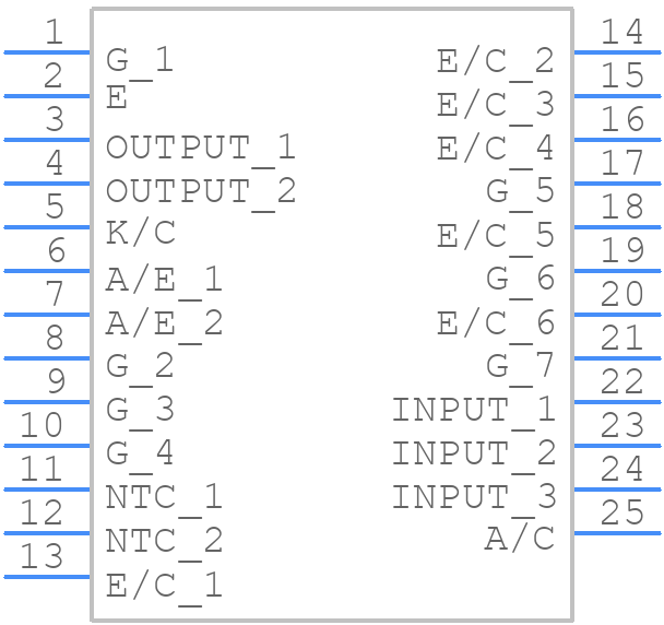 MUBW15-12A6K - LITTELFUSE - PCB symbol