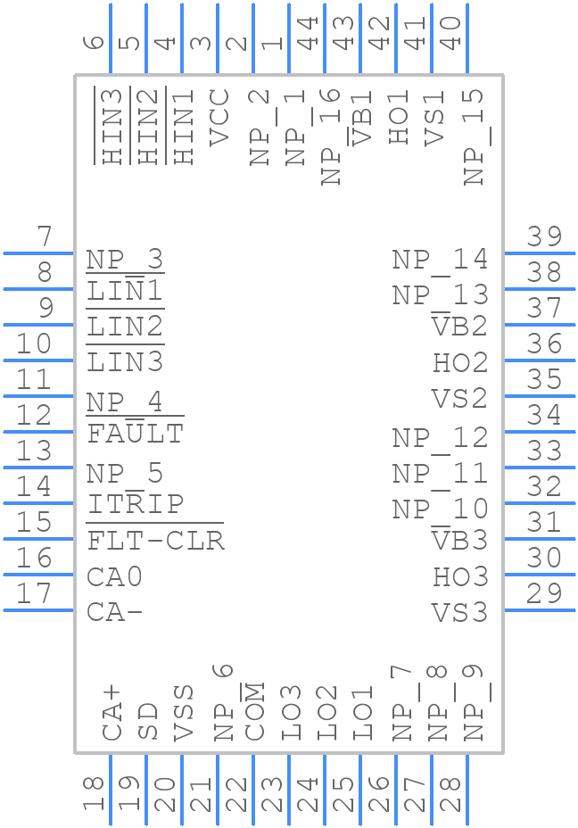 IR2233JPBF - Infineon - PCB symbol