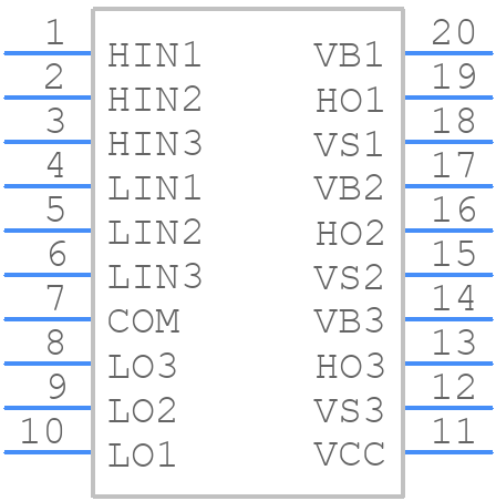 IRS2334SPBF - Infineon - PCB symbol