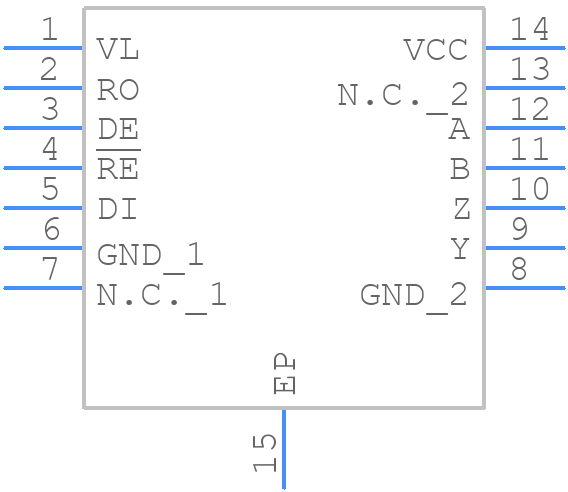 MAX13433EETD+T - Analog Devices - PCB symbol