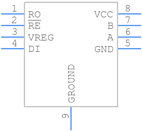 MAX13412EESA+T - Analog Devices - PCB symbol