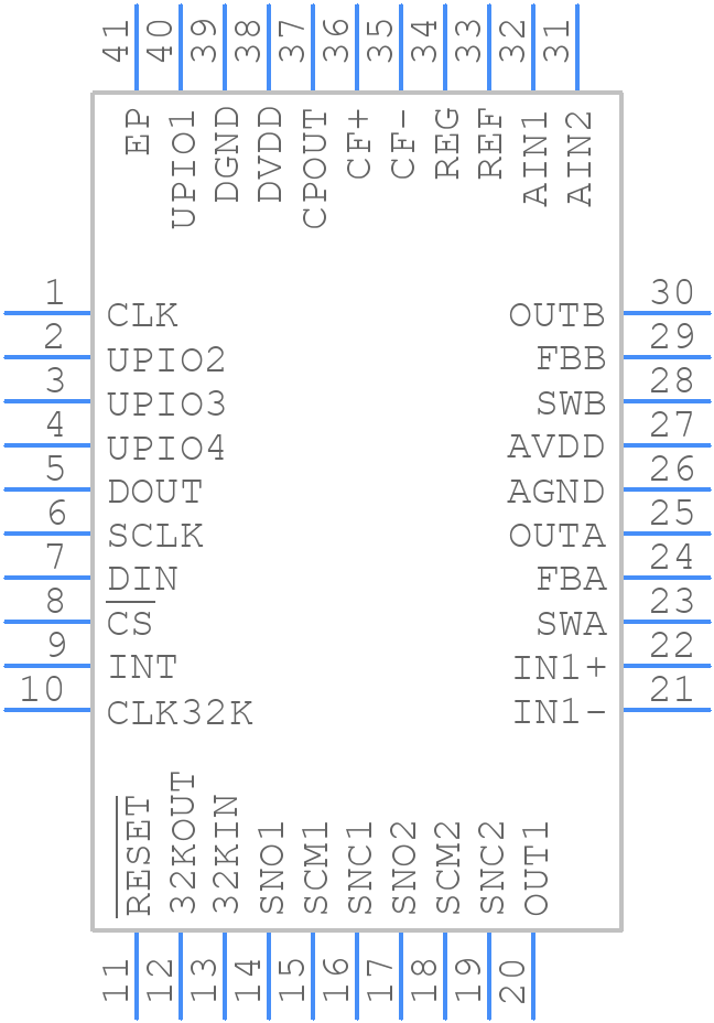 MAX1358BETL+T - Analog Devices - PCB symbol