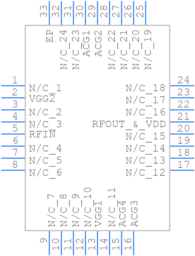 HMC465LP5E - Analog Devices - PCB symbol