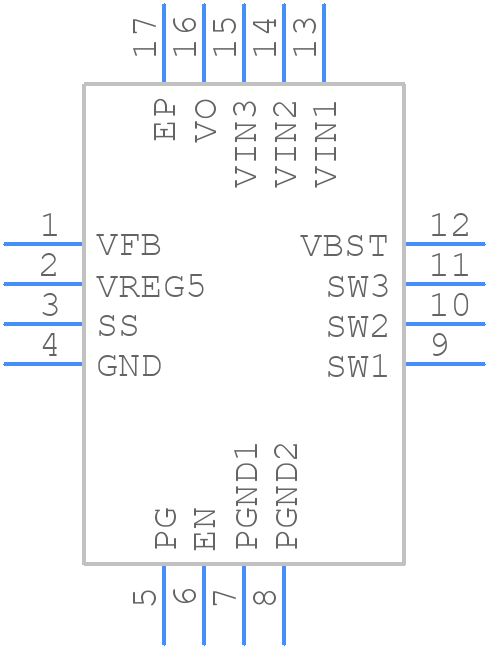 TPS54426RSAR - Texas Instruments - PCB symbol